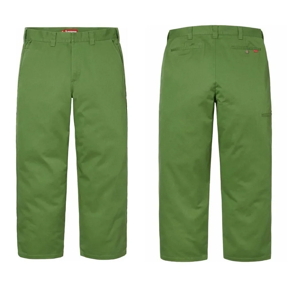 NEW SUPREME as Work Pants in dark green
